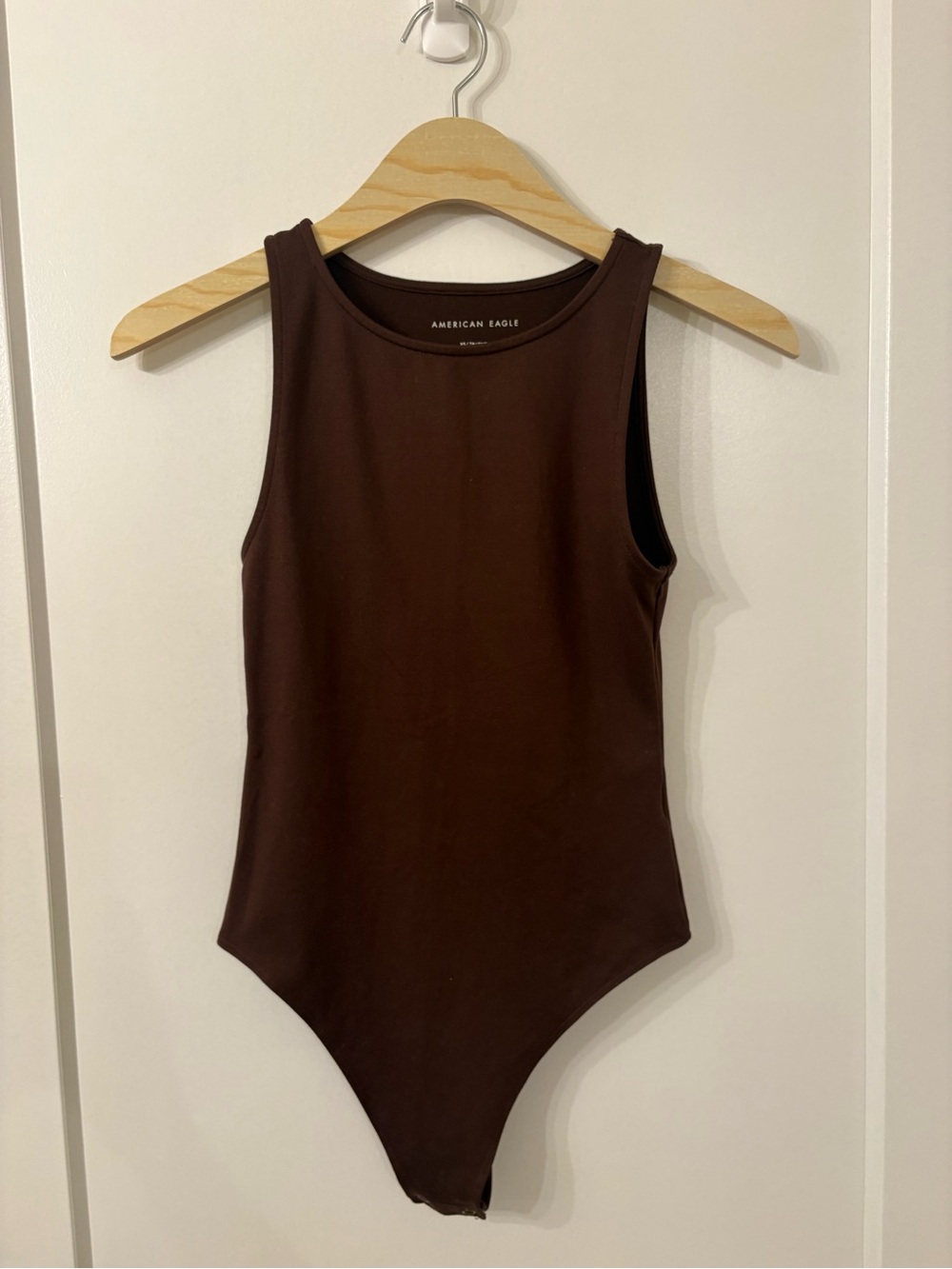 American Eagle Outfitters Dark Brown Sleeveless Bodysuit